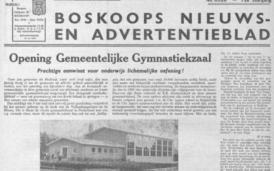 60 jaar geleden: een nieuwe gymzaal!